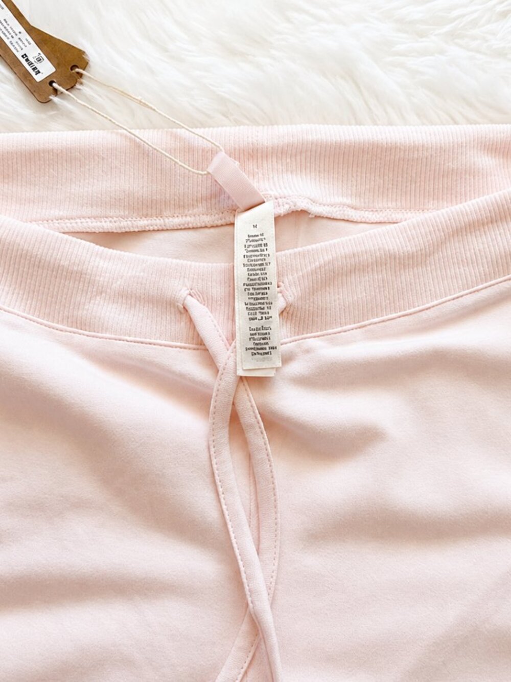 SKIMS Cotton Jersey Barely Pink T-Shirt & Straight Leg Pant Set NWT S M L - Picture 6 of 8